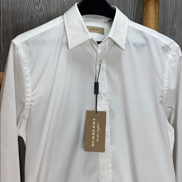 Burberry Men's Uniform White Dress Shirt NWT - Picture 2 of 7